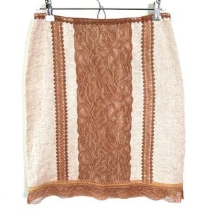 Tracy Reese Linen Skirt Size 4